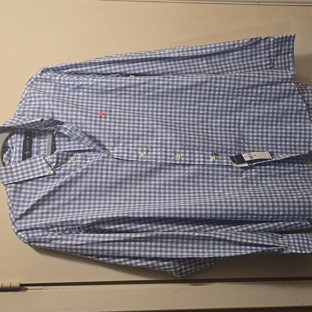 Polo Ralph Lauren Light Blue Gingham Men's Shirt